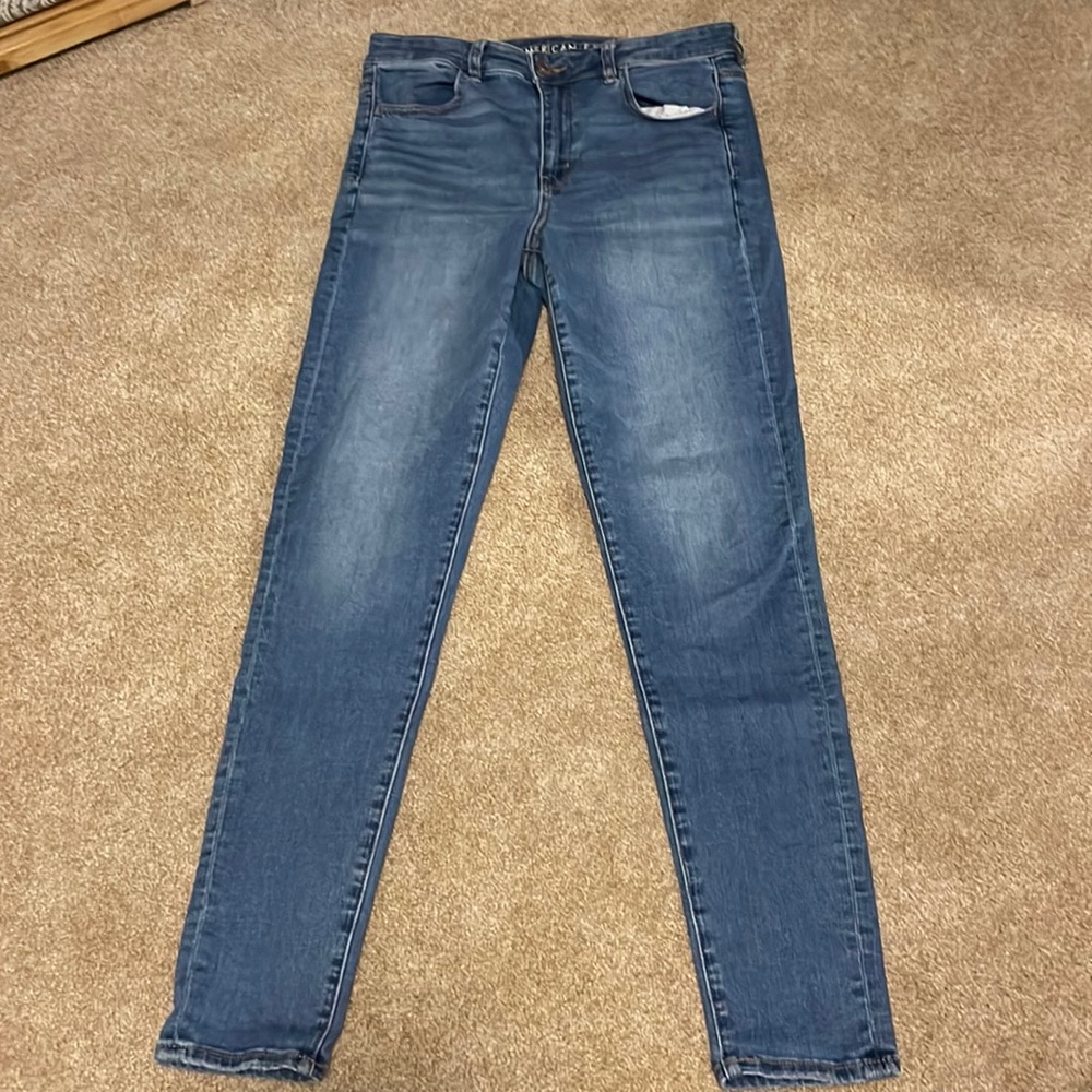 Women’s American Eagle Used Jeans High-Rise Jegging in US Size 12 Long